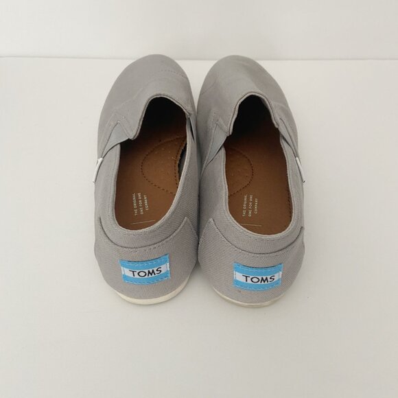 Toms Redondo Flat Gray Size 8 US Women's Slip On Flat Shoes Loafers - Picture 2 of 5